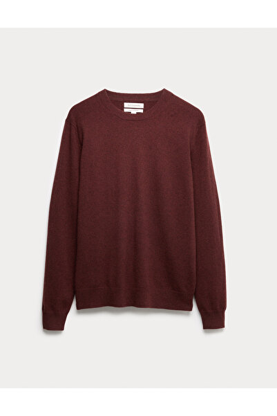 Marks & Spencer Saf Kaşmir Yuvarlak Yaka Kazak