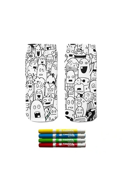 Ogobongo цифрови печатни цветни чорапи