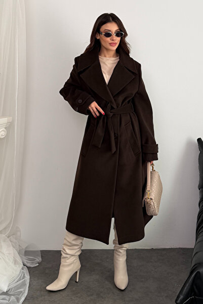 VELURE BY Y ZELAL KADIN BEL BAĞLAMALI KABAN