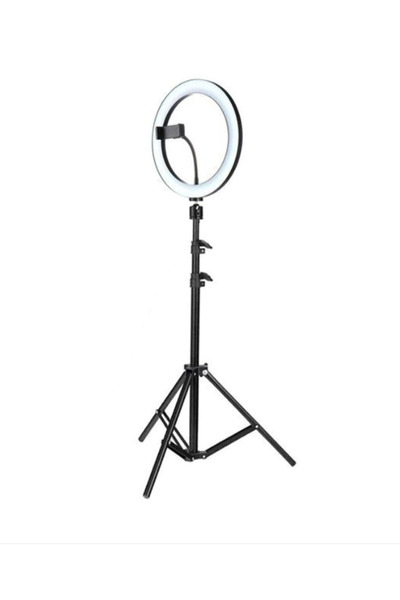 OEM Adjustable LED Ring Light Kit with Tripod & Phone Holder - 25.5cm, Dual Color, USB Powered