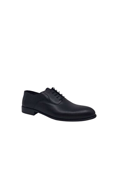 Zerhan 659 Men's Black Full Face Lace-Up Genuine Leather Ready-To-Wear Sole Large Size Shoes 45 46 47 48