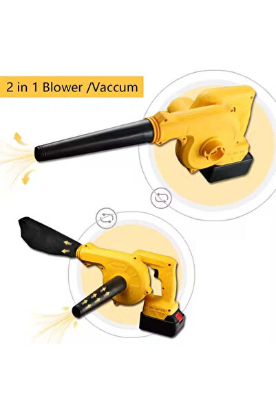 OEM Suflantă de frunze fără fir 880 W – 2 baterii 36 V, suflare și aspirare 2...