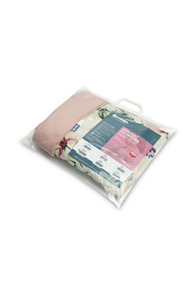 Sensillo Set of ruffled cushion and quilt for stroller/pram/baby bed Magnolia Pink with two f