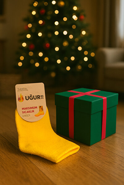 Uğur İnci Çorap Kadın Kışlık Termal Çorap+Soft Touch+Hediye Paketli