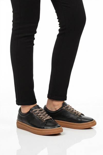 Pierre Cardin Black Lace-Up Non-Slip Sole Women's Classic Shoes Pc-55071 Z