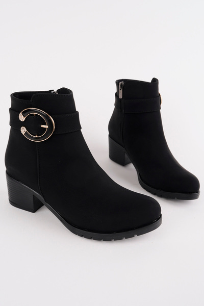 Madam Tarz BLN-231 Cizme cu toc gros cu detaliu curea