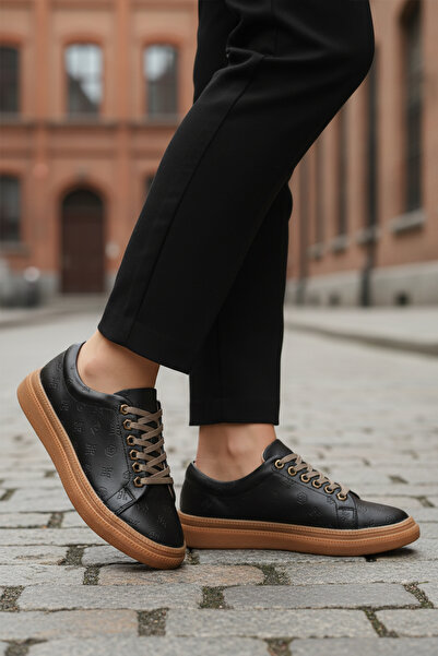 Pierre Cardin Black Lace-Up Non-Slip Sole Women's Classic Shoes Pc-55071 Z