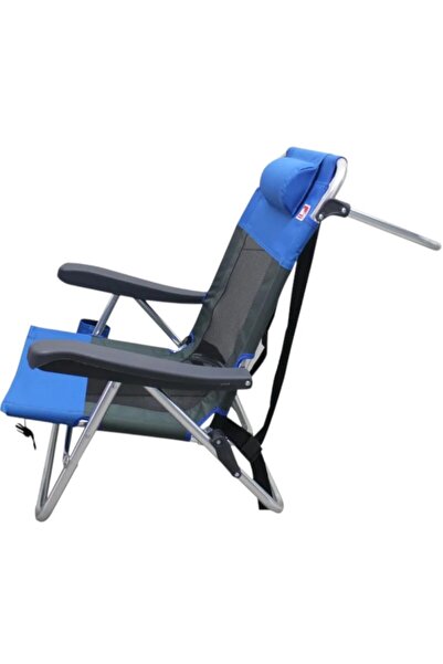 Funky Chairs Beach Star Light Plaj Şezlong Kamp Sandalye - Blue