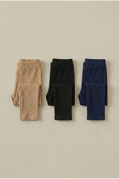 nacar çarşı Κοριτσίστικο σετ 3 τεμαχίων με ελαστικό βαμβακερό μακρύ κολάν για...