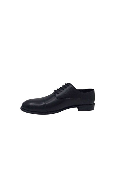 Zerhan 658 Men's Black Lace-Up Genuine Leather Ready-To-Wear Large Size Shoes 45 46 47 48