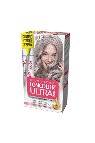 Loncolor Ultra Vopsea de Par Permanenta Max 10.19 Blond Argintiu Intens, 200 ml