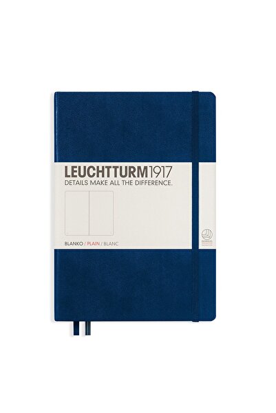 Leuchtturm1917 A5 Notebook Plain Hardcover Navy Blue Leuchtturm