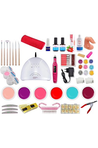 SELA Kit Gel Unghii False Nr. 30, Lampă LED,