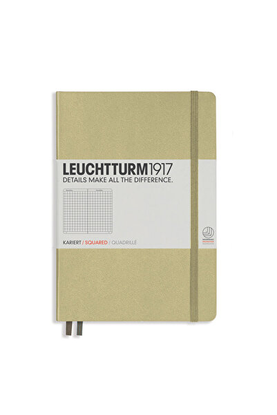 Leuchtturm Notebook A5 Squared Hardcover Sand