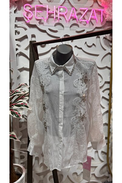 ŞEHRAZAT BUTİK Sleeve Detailed Design Shirt