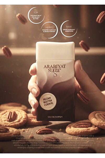 Arabiyat Sugar Eau de Parfum Pecan Butter Cookie, Unisex, 100 ml