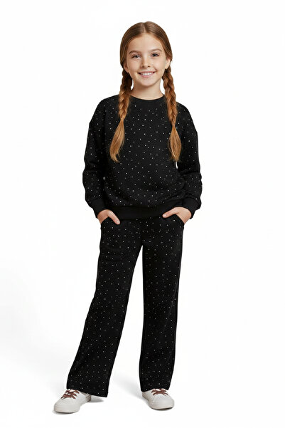 MODANINO Girl's Stone Decorated-2 Thread-Top and Bottom Set-3/5 Years Old 12451