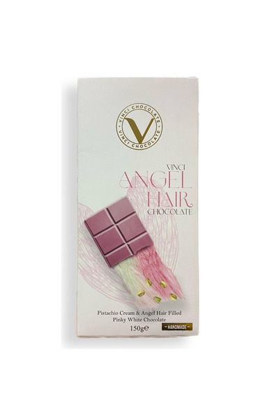 VİNCİ Ciocolată Angel Hair cu lapte, VINCI, 150g, Vată de zahăr și fistic