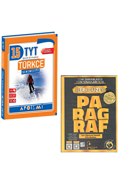 Apotemi Yayınları Edebiyat Sokağı TYT Türkçe ve İleri Düzey Paragraf Soru Ban...