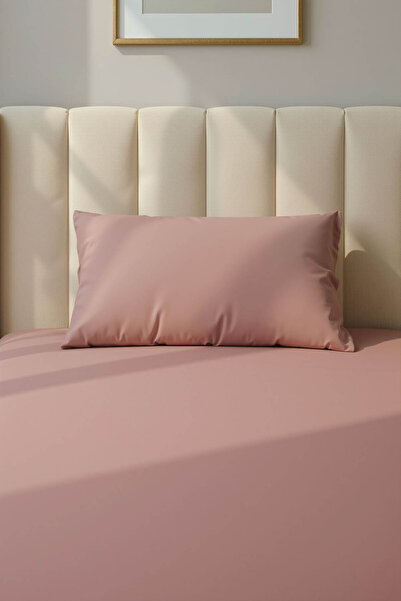 FAVORA 100% Cotton Ranforce Premium Single Fitted Sheet Set - Powder