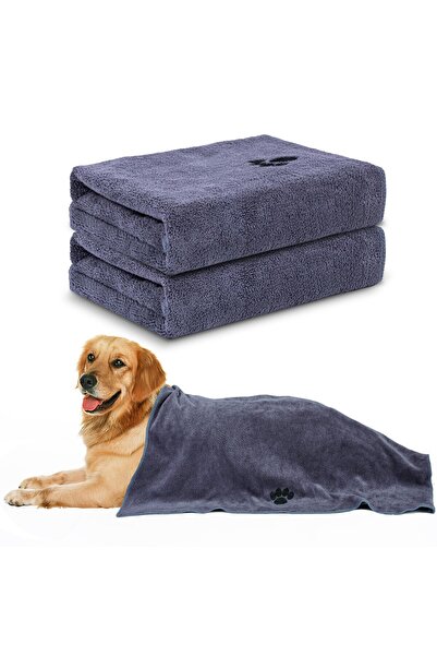 OEM Dog Towel - 2-Pack, Highly Absorbent, Microfiber for Pets