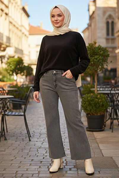 Lale Butik καμπάνα Τζιν παντελόνι 2663 Ανθρακίτη