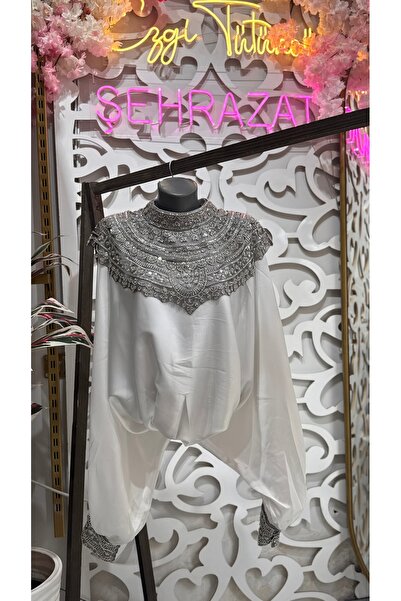 ŞEHRAZAT BUTİK Şehrazat Design Imported Sequin Shirt