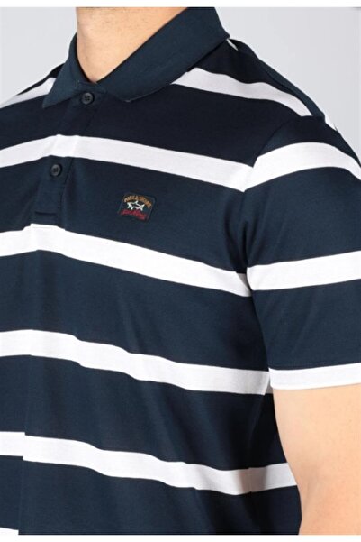 PAUL&SHARK MEN'S KNITTED POLOSHIRT C.WCOTTON