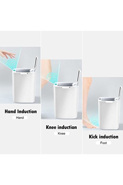 VICTRONIC CG3903 Automatic Sensor Trash Can, 14 L, USB Rechargeable (Blue)