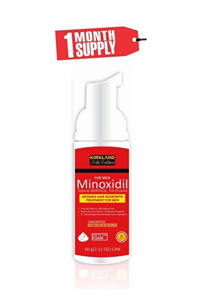 Kirkland Signature رغوة مينوكسيديل جولد إيديشن - الحل الأمثل لتساقط الشعر (أحمر)