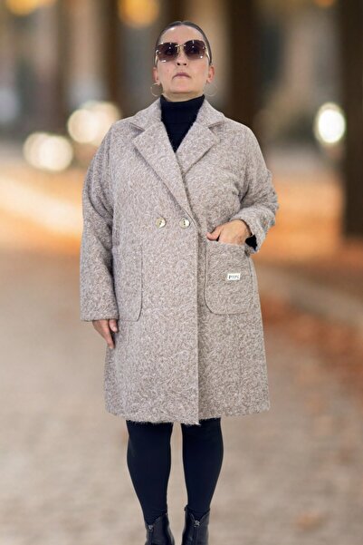 yagmurberen Original Italian Buklet Zra Model Large Size Women's Coat