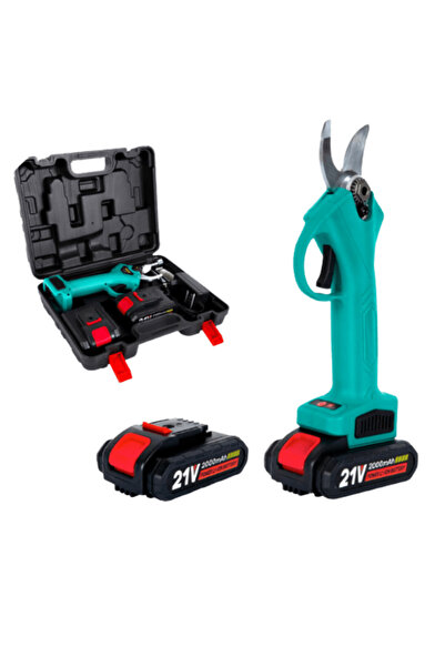 OferteTop Professional Electric Scissors With 2 21v Batteries, Accessories And Case Included