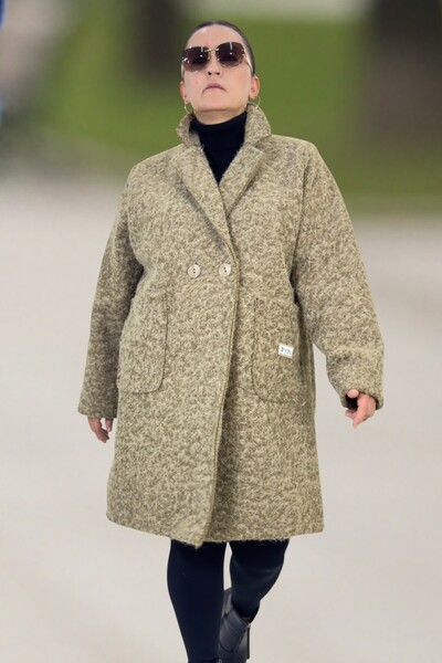 yagmurberen Original Italian Buklet Zra Model Large Size Women's Coat
