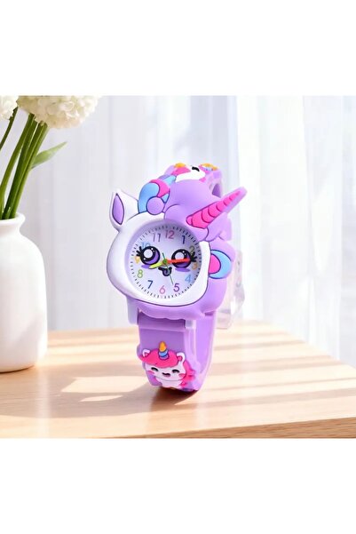 BBS “Tek Boynuzlu Çocuk Kol Saati – Sevimli Unicorn Detaylı Silikon Tasarım”
