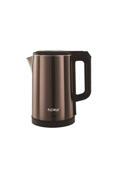 Floria Electric Kettle ZLN-6142 – 1.8 L, 1650 W, stainless steel interior, double-wall, grey