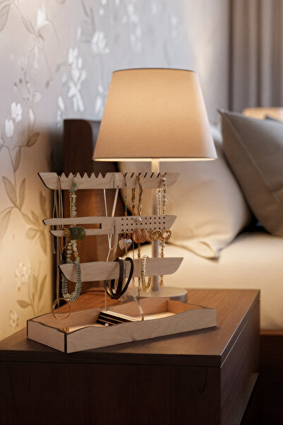 Pikas Modern Decorative Wooden Multi-Purpose Jewelry, Accessory Stand