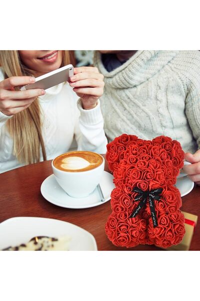 UKR Red Rose Bear - Valentine & Mother's Day Gift (10 inch)