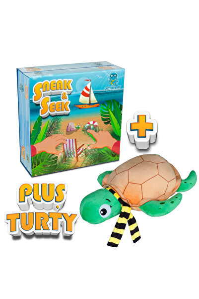 OCTYPLAY Pachet Joc Educativ SNEAK&SEEK + Jucarie din Plus TURTY, OCTYPLAY, 4+ani