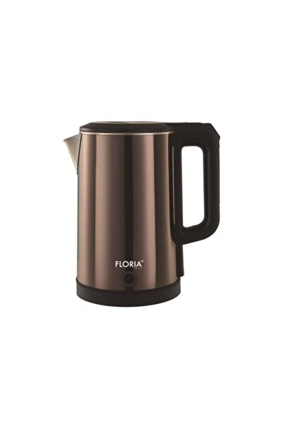 Floria Electric Kettle ZLN-6142 – 1.8 L, 1650 W, stainless steel interior, double-wall, grey