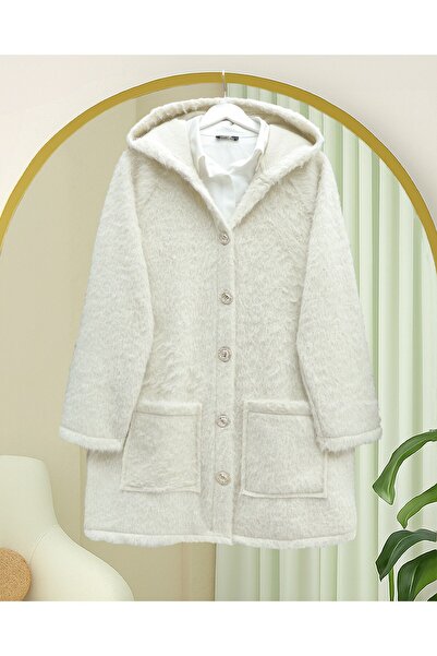 HİJABAYA Καπέλο με κουκούλα με χρυσά κουμπιά και τσέπες με γένια