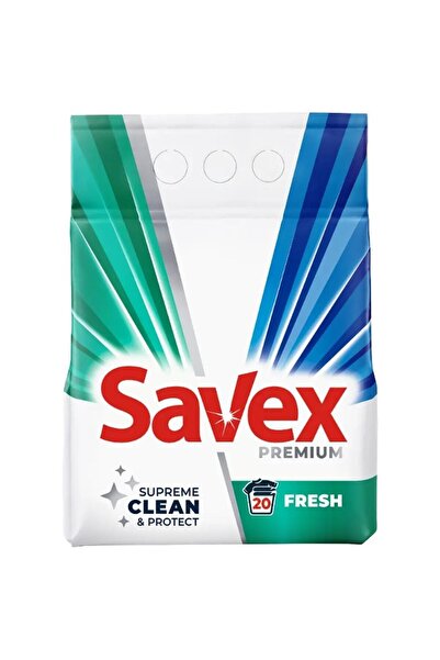 SAVEX Set 2 x Detergent Automat 2 Kg, Premium Fresh
