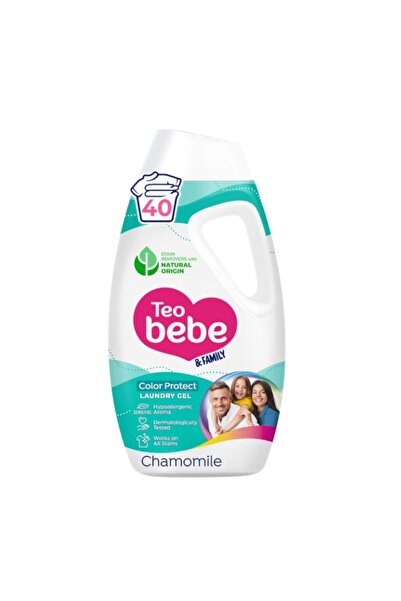 TEO BEBE Set 2 x Detergent de Rufe Lichid Teo Bebe, Musetel, 40 Spalari, 1800 ml