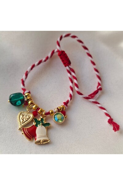 azra takı tasarım Handmade New Year, New Year Women's Red Green and Colorful Bracelet