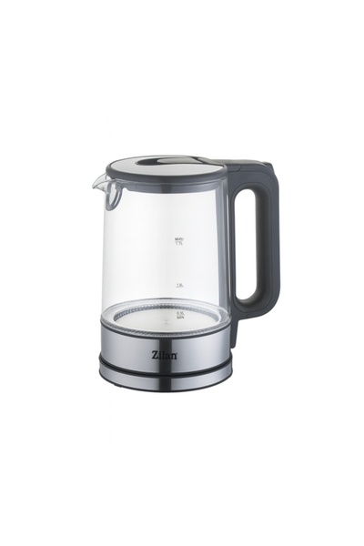 Zilan ZLN-1796 Blue LED Kettle – 1.7 L, 2200 W, Transparent Glass, 360° Rotating Base