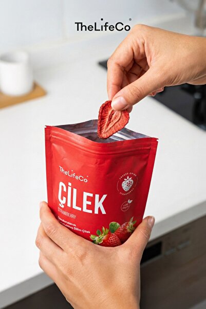 TheLifeCo Freeze Dried - Dondurularak Kurutulmuş Dilim Çilek 15 g
