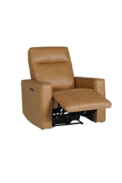 micasa كرسي استرخاء كهربائي بتصميم أنيق وعصري مصنوع من الجلد المحبب