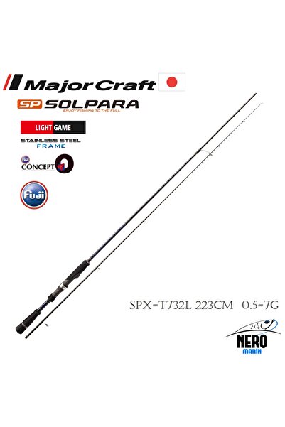 MAJOR CRAFT MC Solpara New LRF Kamış Tubular Uç SPX-T732L 223cm 0.5-7g