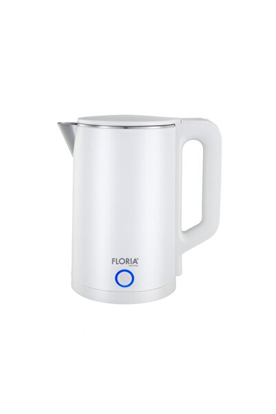 Floria electric kettle ZLN-4920 – 2 L, 1500 W, double wall, automatic shut-off, white