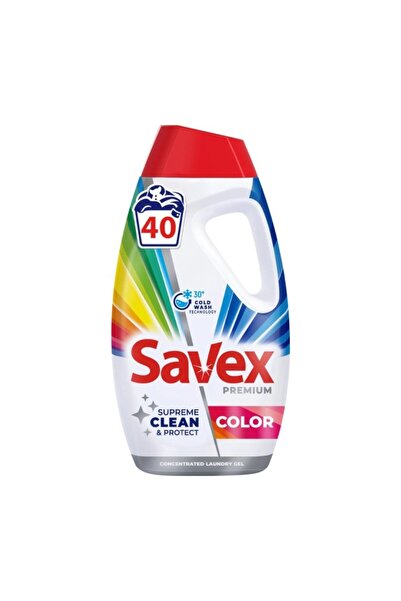 SAVEX Set of 2 x Premium Color Liquid Detergent, 1.8 l