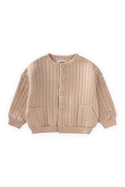 Cigit Quilted Jacket 1-10 Years Beige